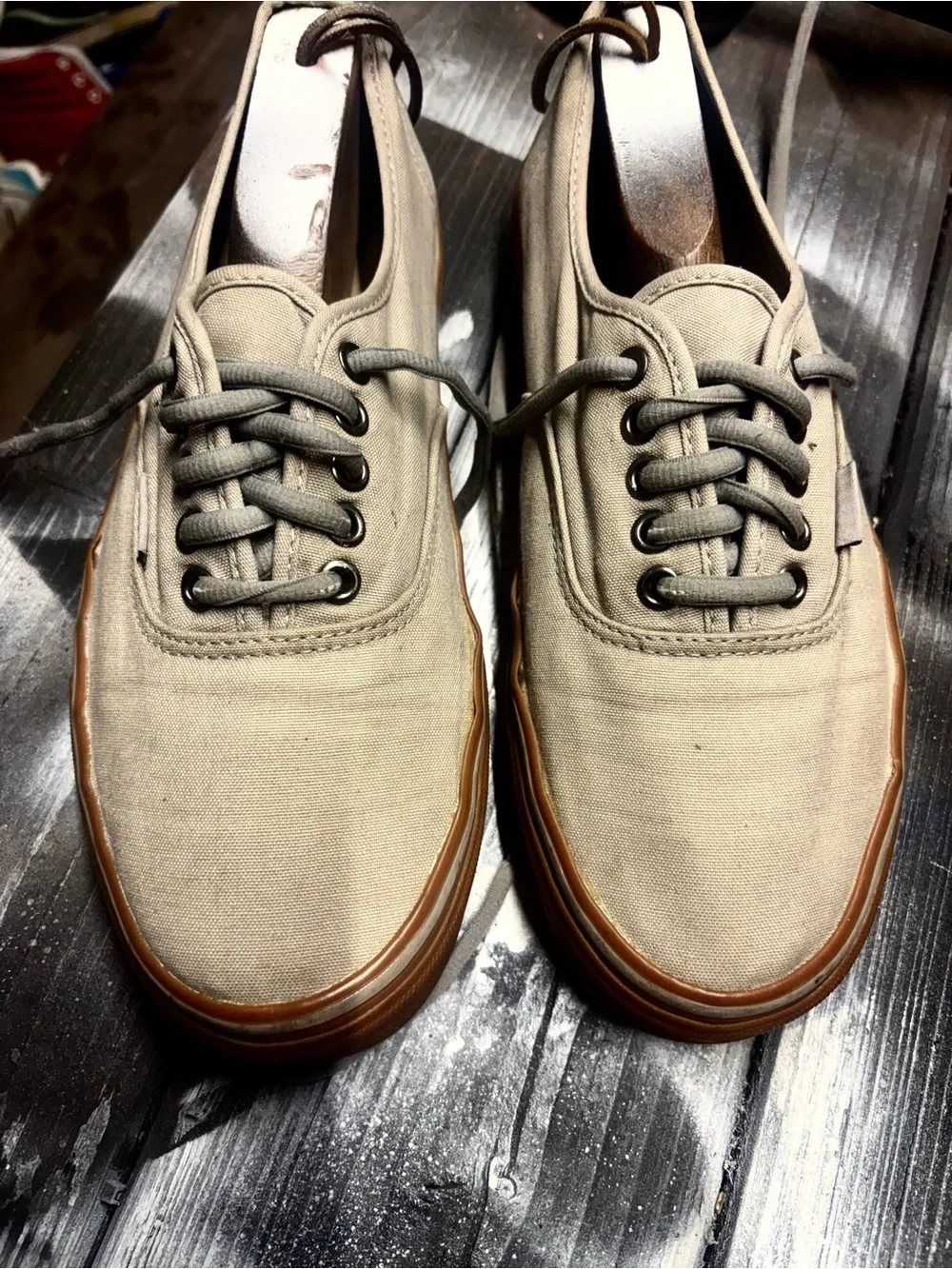 Tan & brown Vans sneakers #skateboarding #classic M9.5